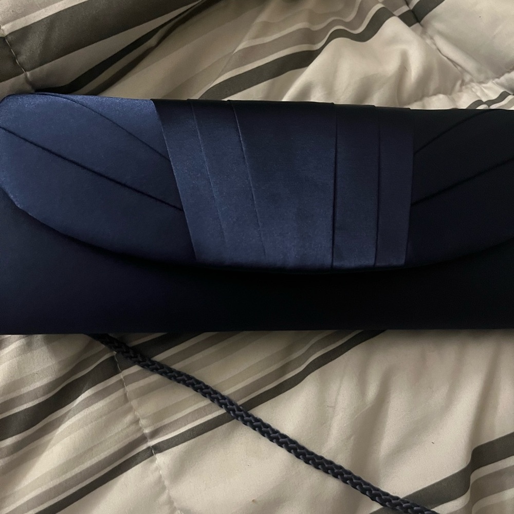 Jessica McClintock Midnight Blue Clutch
